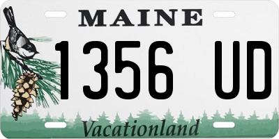 ME license plate 1356UD