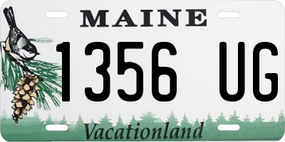 ME license plate 1356UG