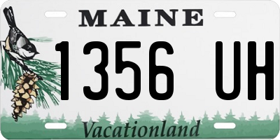 ME license plate 1356UH
