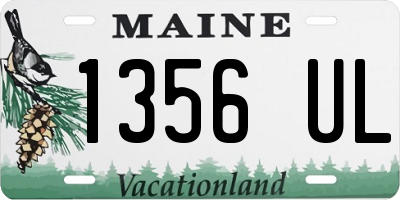 ME license plate 1356UL