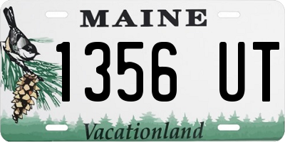 ME license plate 1356UT