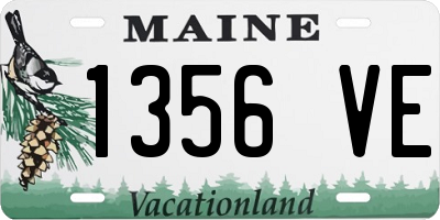 ME license plate 1356VE