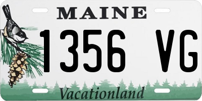 ME license plate 1356VG