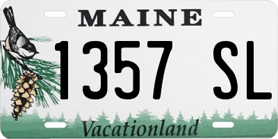 ME license plate 1357SL