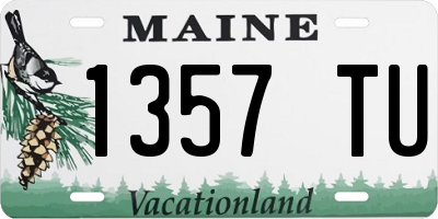 ME license plate 1357TU