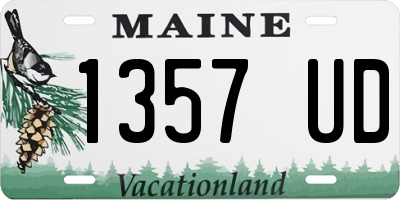 ME license plate 1357UD