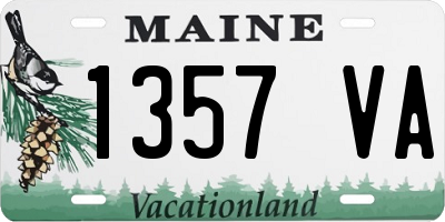 ME license plate 1357VA