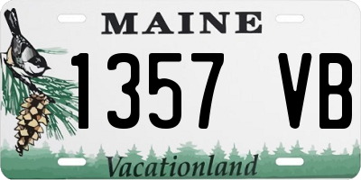 ME license plate 1357VB