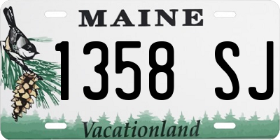 ME license plate 1358SJ