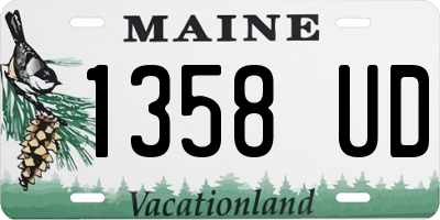 ME license plate 1358UD