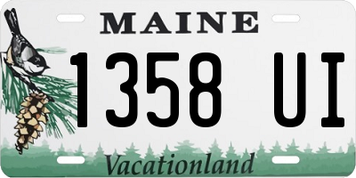 ME license plate 1358UI