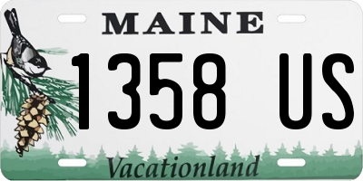 ME license plate 1358US