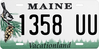 ME license plate 1358UU