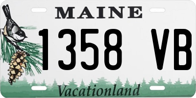 ME license plate 1358VB