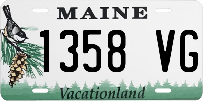 ME license plate 1358VG