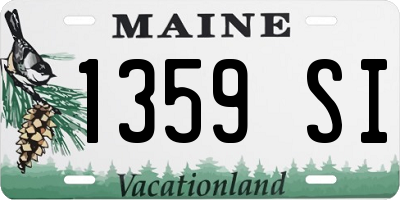 ME license plate 1359SI