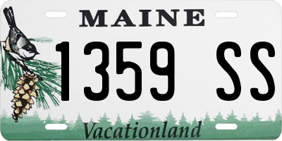 ME license plate 1359SS