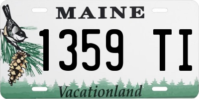 ME license plate 1359TI