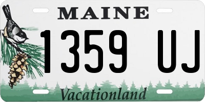 ME license plate 1359UJ