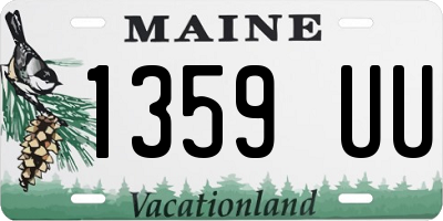 ME license plate 1359UU