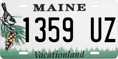 ME license plate 1359UZ