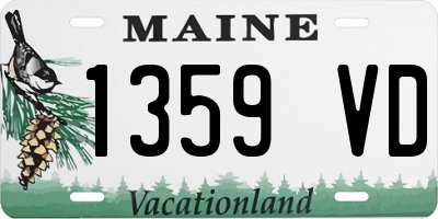 ME license plate 1359VD