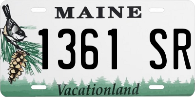 ME license plate 1361SR