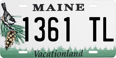 ME license plate 1361TL