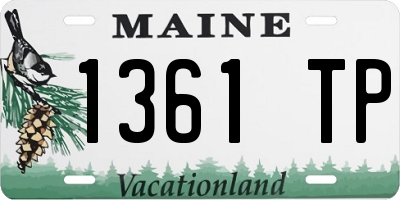 ME license plate 1361TP