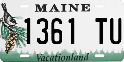 ME license plate 1361TU