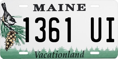 ME license plate 1361UI