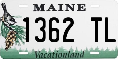 ME license plate 1362TL