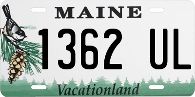 ME license plate 1362UL