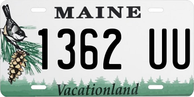 ME license plate 1362UU