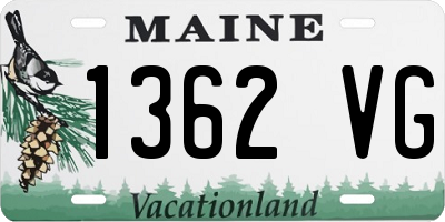 ME license plate 1362VG