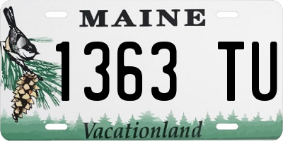 ME license plate 1363TU
