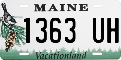 ME license plate 1363UH