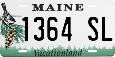 ME license plate 1364SL