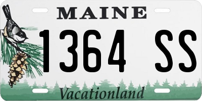 ME license plate 1364SS