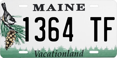 ME license plate 1364TF