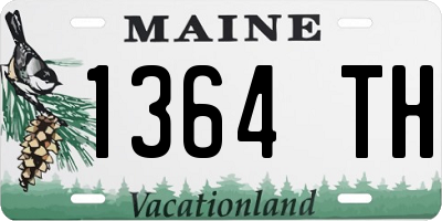ME license plate 1364TH