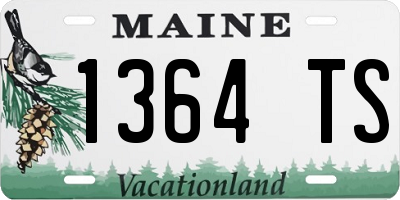 ME license plate 1364TS
