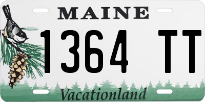 ME license plate 1364TT