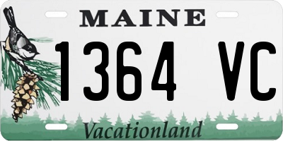 ME license plate 1364VC
