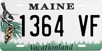 ME license plate 1364VF