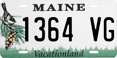 ME license plate 1364VG