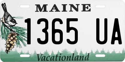 ME license plate 1365UA