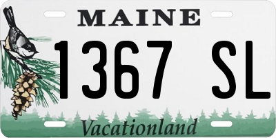 ME license plate 1367SL