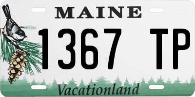 ME license plate 1367TP