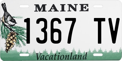 ME license plate 1367TV